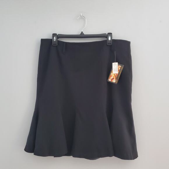 Dalia Collection Black Circle Swing Skirt 14P - Picture 1 of 7